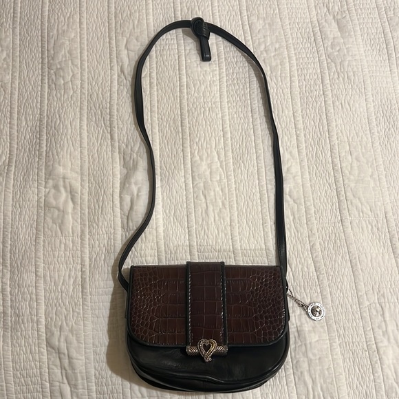 Brighton Handbags - Brighton brown and black vintage croc purse